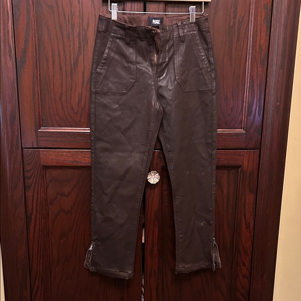 PAIGE women dark brown great condition